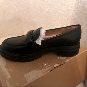 Madewell Bradley Lugsole Loafer in Black Leather